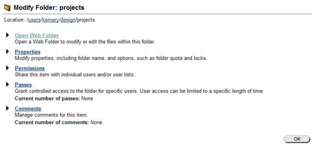 Modify Folder